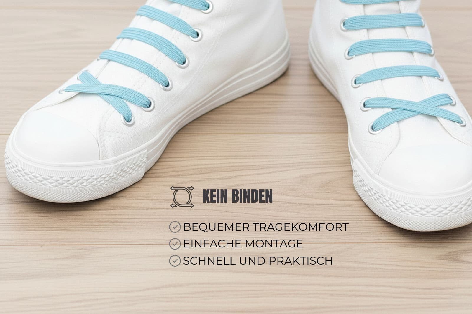 Ringelspitz Schnürsenkel - Fun Senkel, – Flache, elastische Schnürlösung für kreative Looks