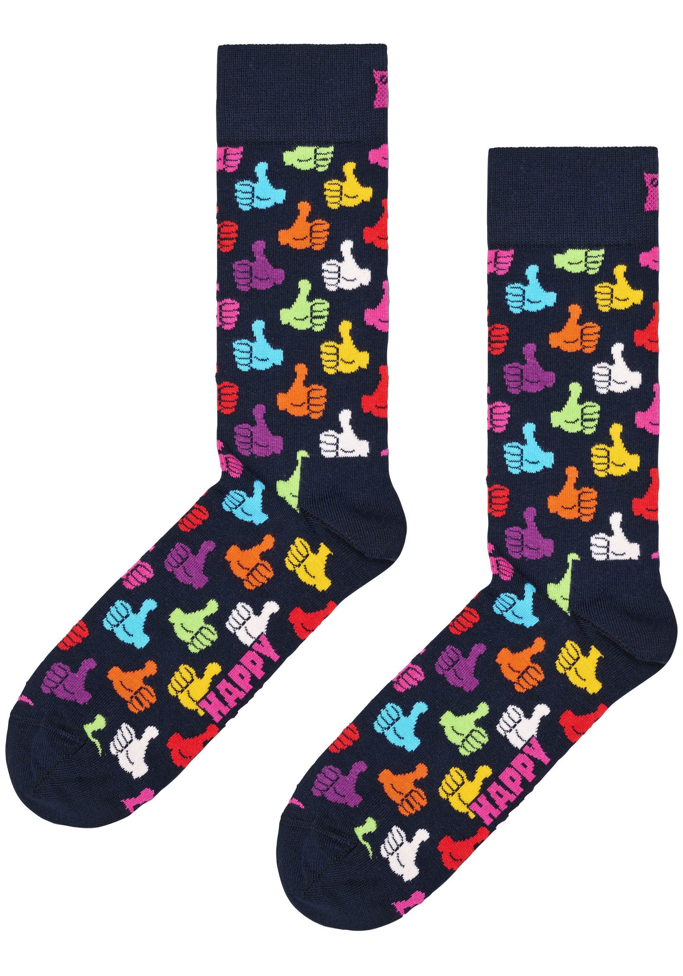 Happy Socks Up Thumbs Pack Cat Socken &