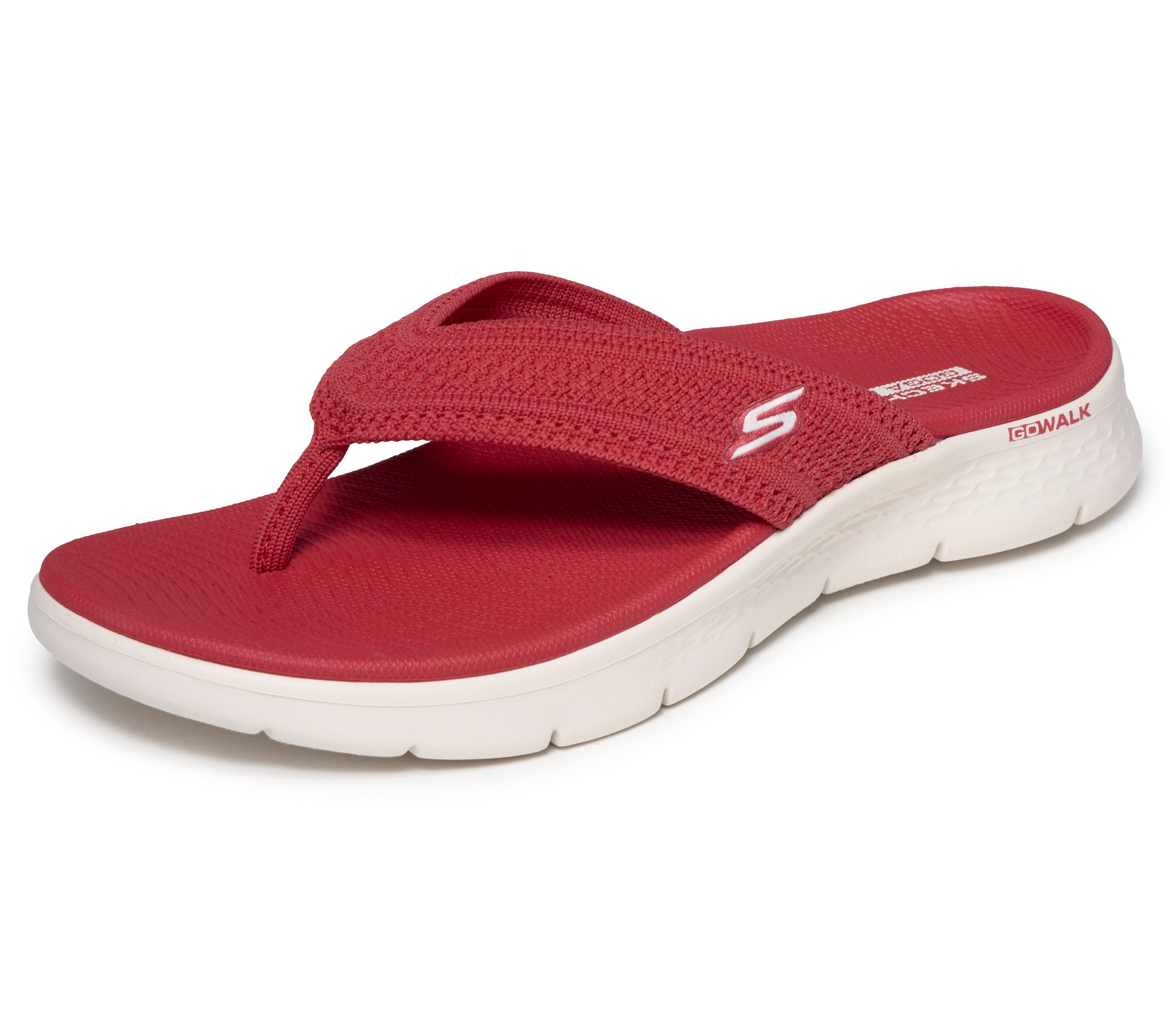Skechers GO WALK FLEX SANDAL Zehentrenner Badeschuh, Strandschuh, Sommerschuh mit Goga Mat Fußbett