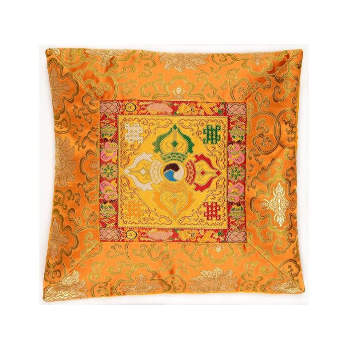 Buddhapur Kissenbezug Vishvadorje Doppeldorje und Lotusblumen Muster