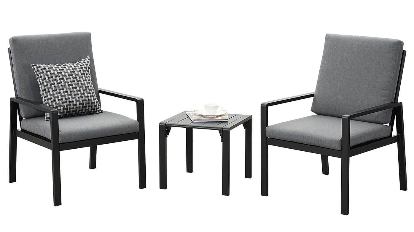 MeXo Gartenlounge-Set Lounge Gartenmöbelset Aluminium, (Balkonmöbel günstig online kaufen