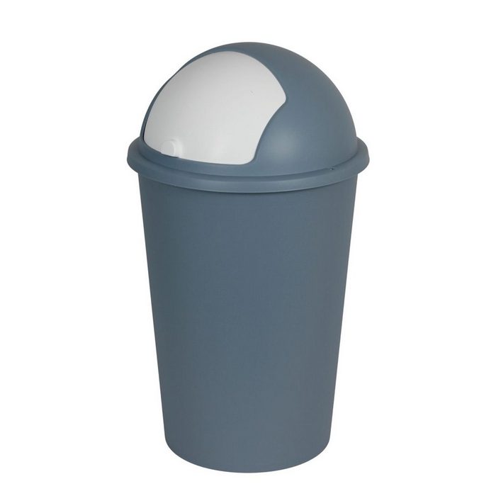 Jelenia Plast Mülleimer Mülleimer 50L mit Schiebedeckel Abfalleimer Müllbehälter Papierkorb Müllsammler