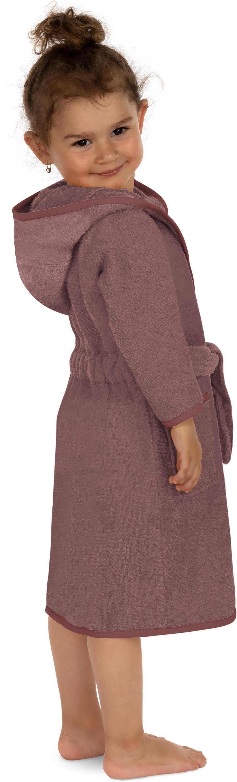 normani Kinderbademantel Kinder Bademantel aus Bio-Baumwolle Ljubljana, Bio-Baumwolle, Kapuze, Bindegürtel, Kinderbademantel aus weichem und schadtsofffreiem Ma – Bild 4 von 5