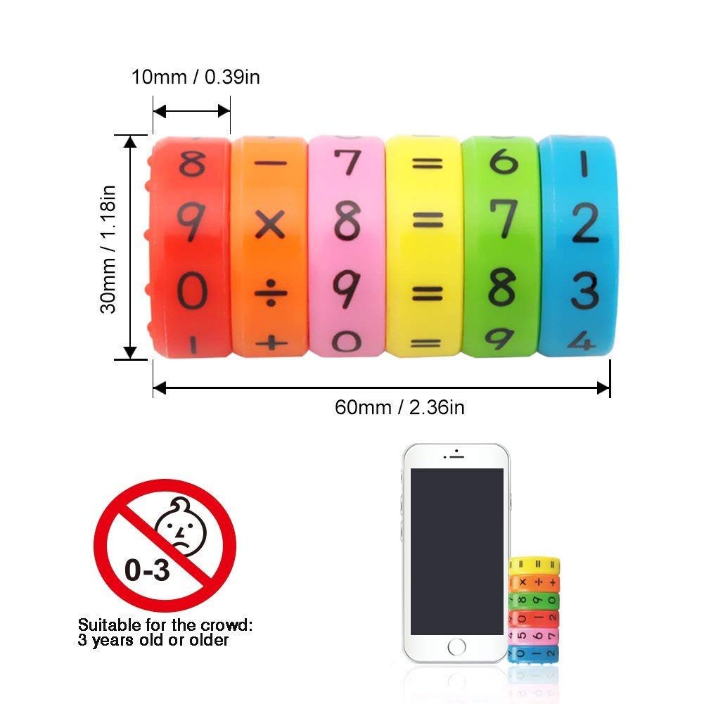 FOUORTUNATE-BEE Lernspielzeug Magnetisches Mathe Lernspiel Zahlen Spielzeug für Kinder Rechnen (2-St), Ideal für Schule Vorschule Zuhause Lernspiel Geschenk für – Bild 2 von 4