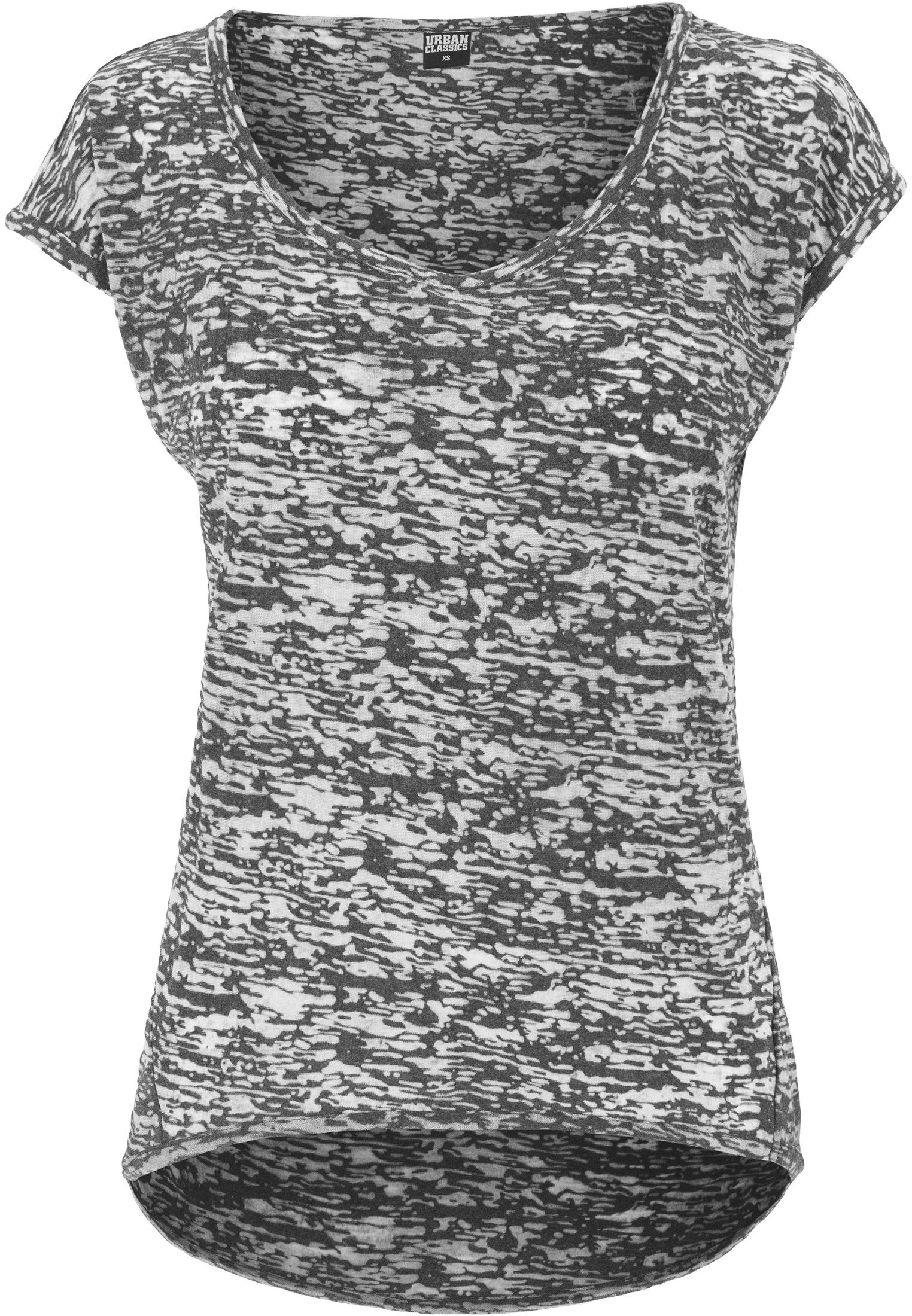 Damen URBAN Ladies Burnout T-Shirt Tee CLASSICS (1-tlg)