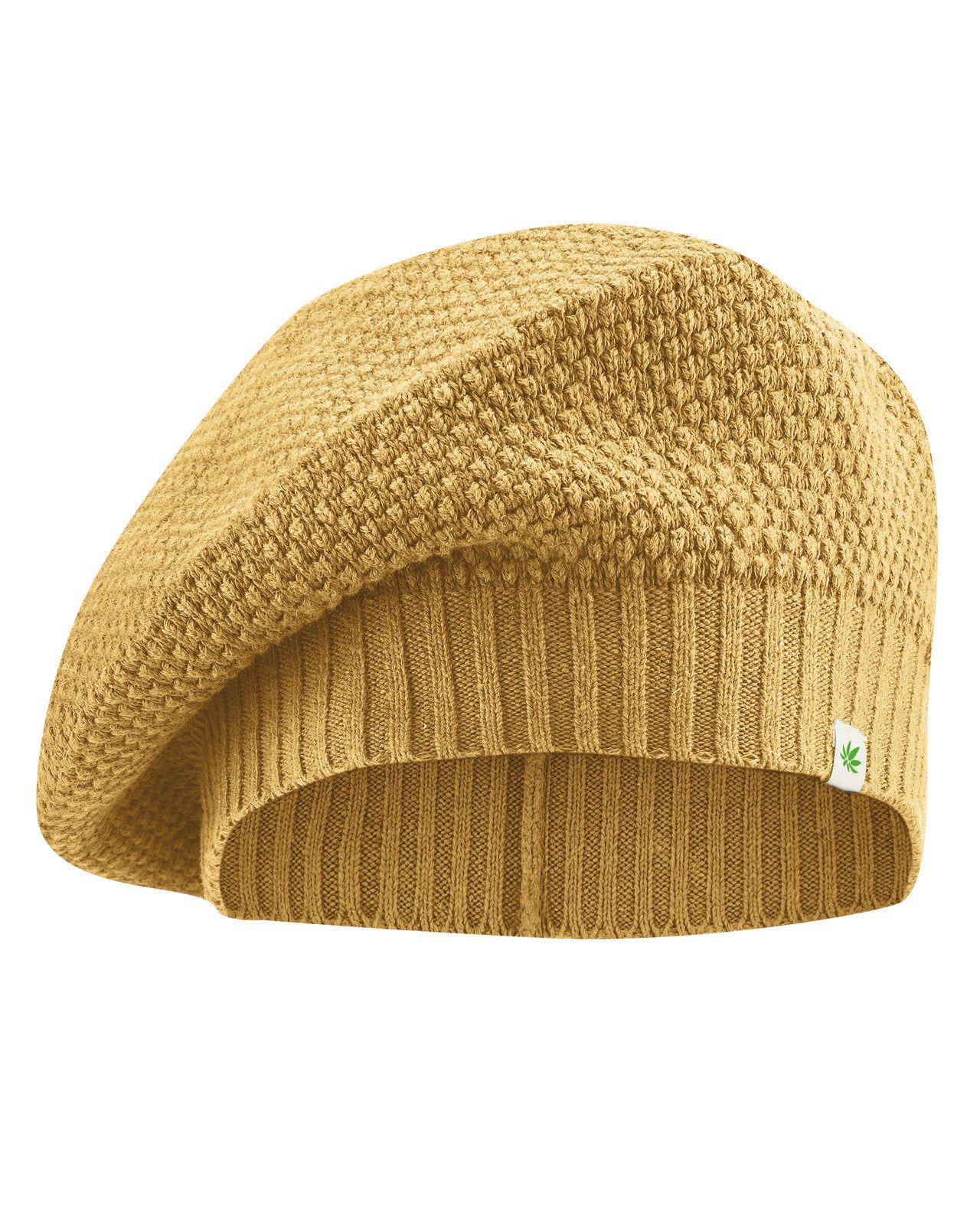 Strickmütze Feine Baskenmütze aus Hanf/Biobaumwolle