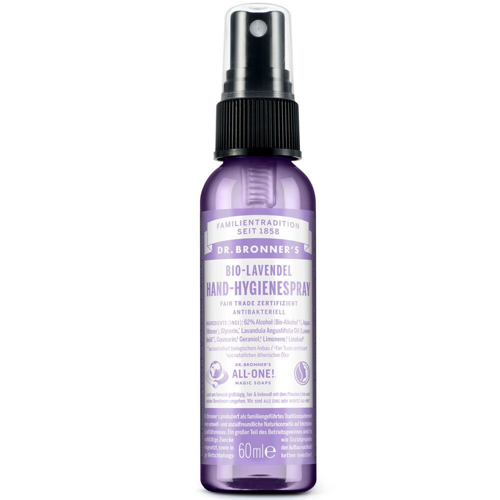 Dr. Bronners Lavendel Hand Cleansing Spray Hygienespray (60 ml)