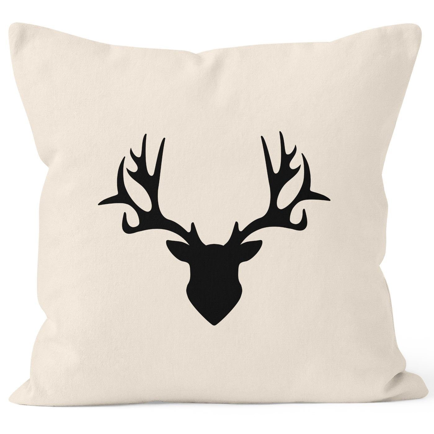 MoonWorks Dekokissen Kissenbezug Kissen-Hülle Deko-Kissen 40x40 Hirsch Gewe günstig online kaufen