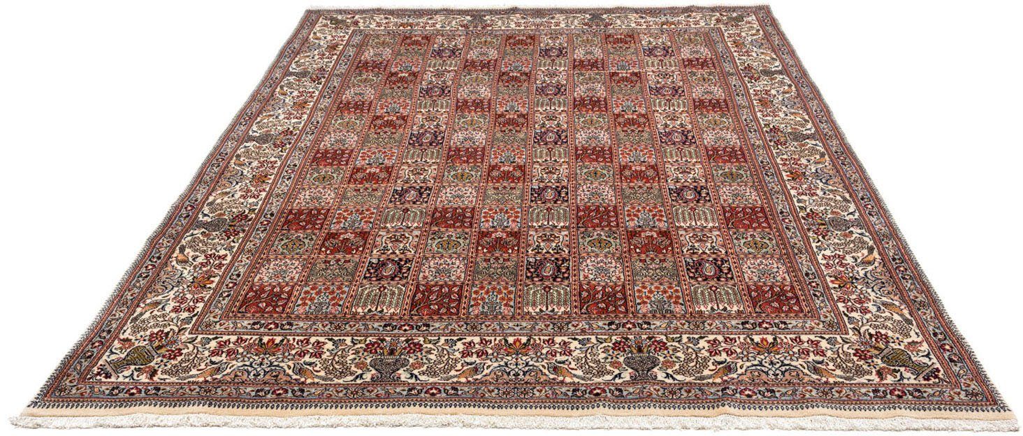 Wollteppich Täbriz - 50 Raj Blumenmuster Beige 151 x 100 cm, morgenland, rechteckig, Höhe: 8 mm, Handgeknüpft