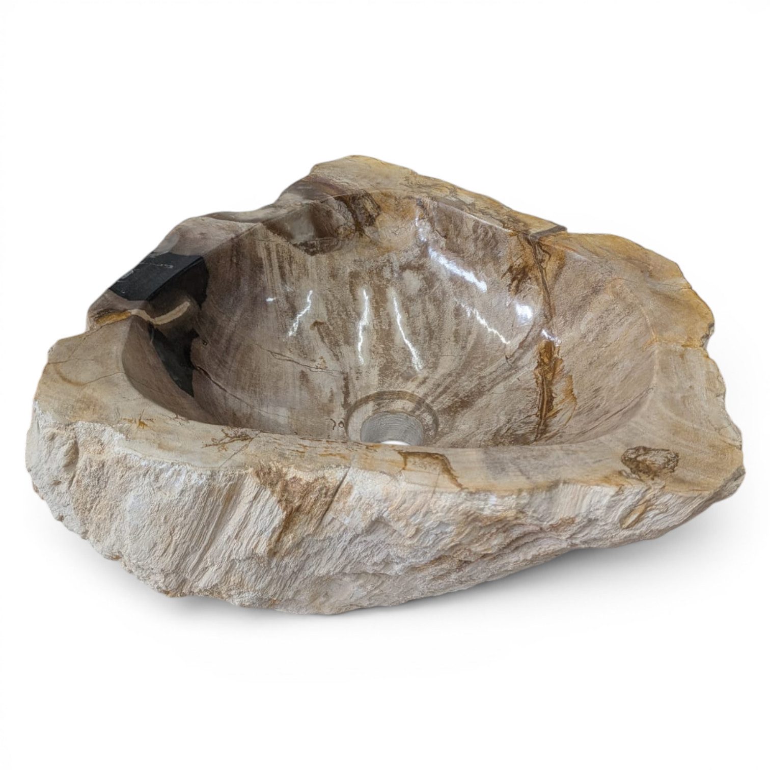 Kinaree Aufsatzwaschbecken Versteinertes Holz Waschbecken #38
