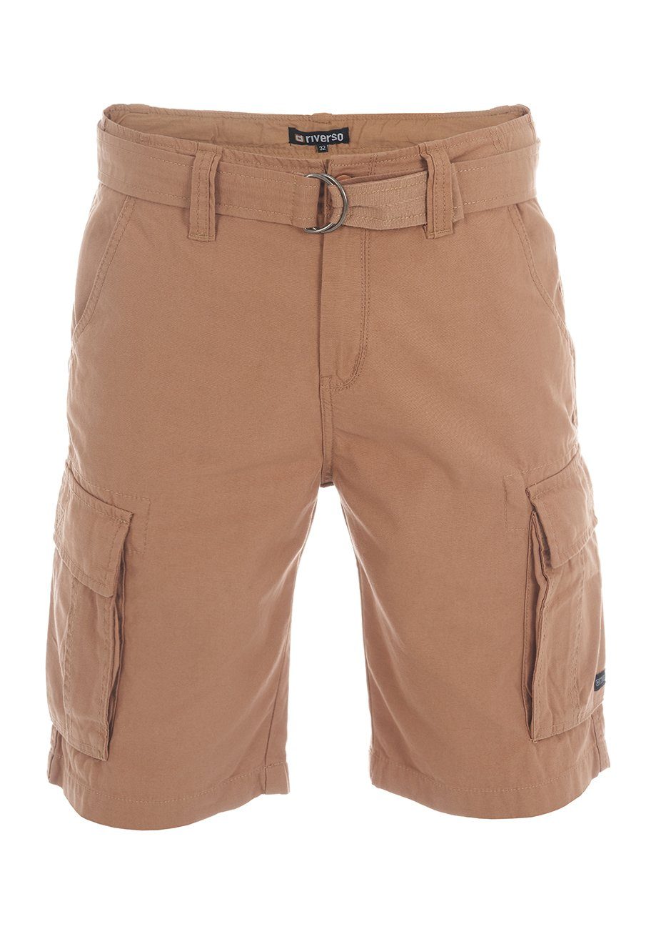 riverso Shorts RIVFynn mit Gürtel Beige (74)