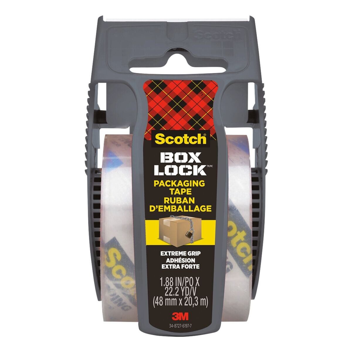 SCOTCH Klebeband Box Lock (1-St) 50 mm / 20,3 m, inkl. Abroller