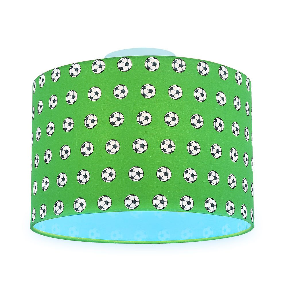 GLOBO LIGHTING Dekolicht, Leuchtmittel inklusive, Warmweiß, Farbwechsel, Decken Lampe Kinder Zimmer Fußball Motiv Leuchte FERNBEDIENUNG im Set