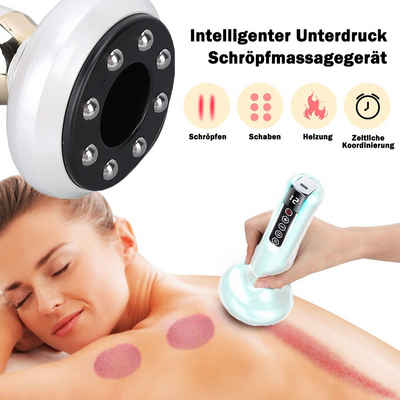 COOL-i ® Massagegerät, Elektrisches Scraping-Massagegerät,12 Gänge, Schröpftherapie mit Wärme