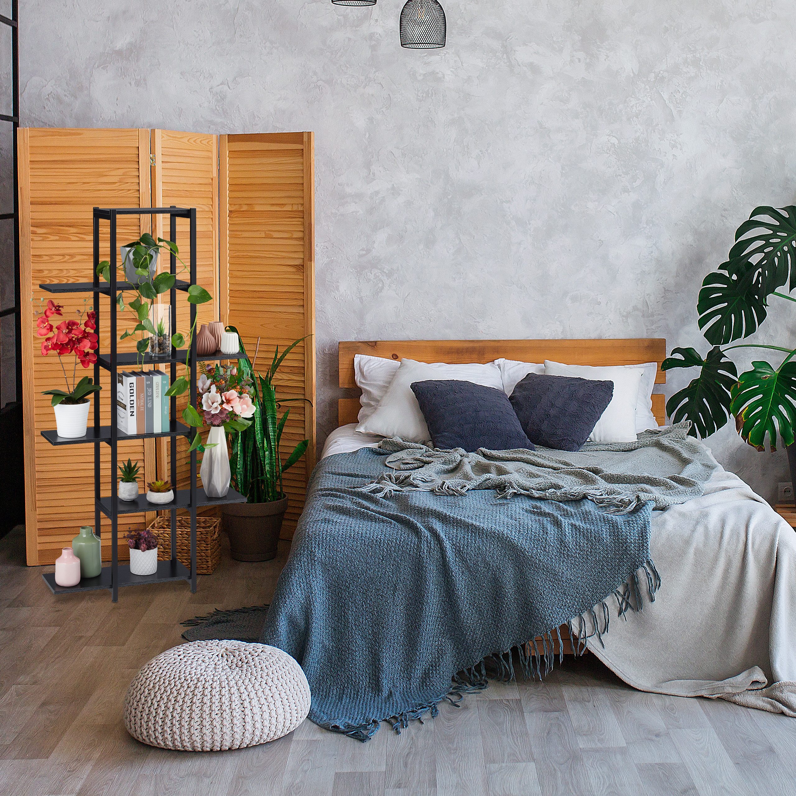 relaxdays Blumenständer Pflanzenregal mit 6 Ablagen, günstig online kaufen