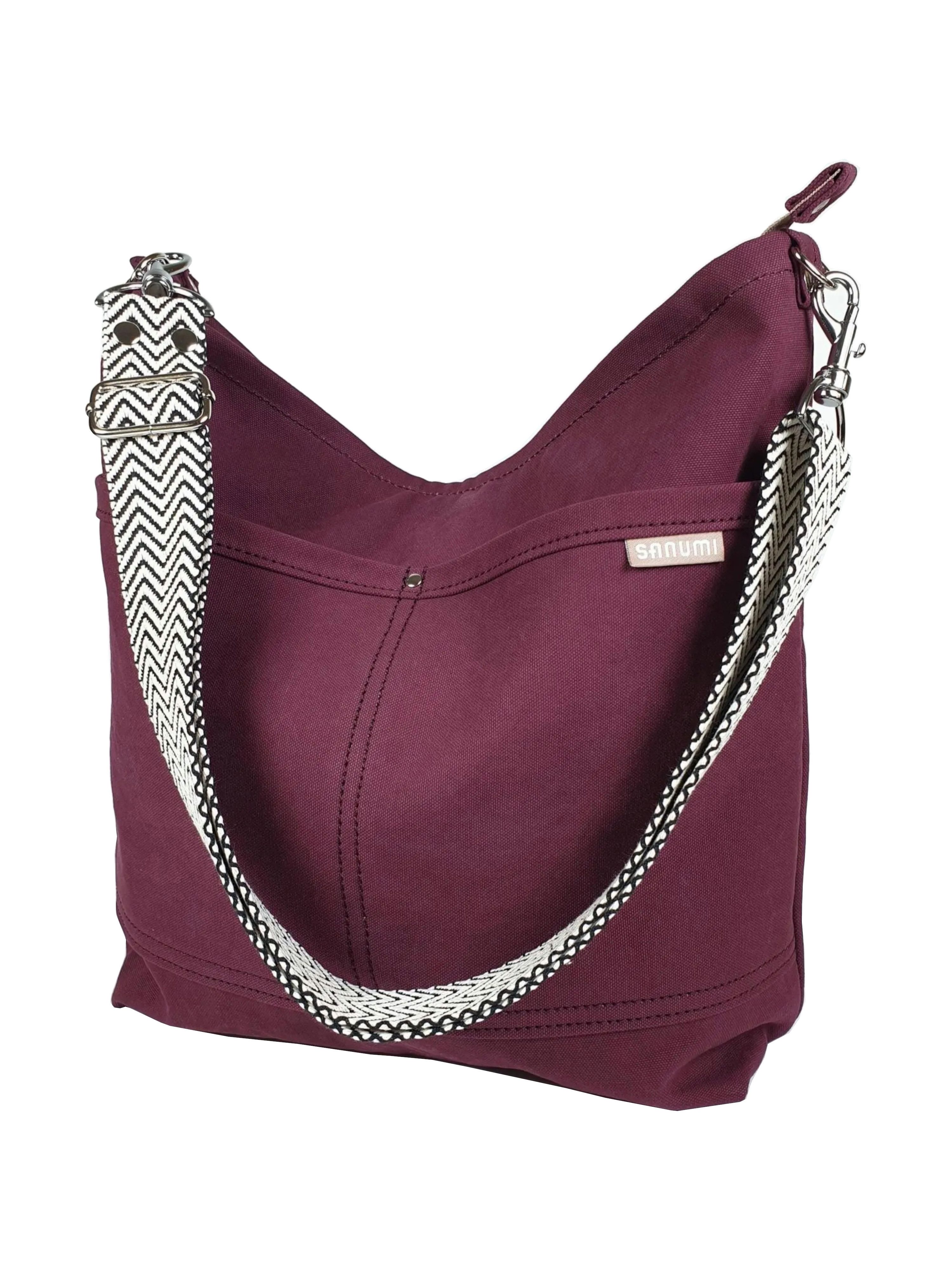 sanumi Umhängetasche Canvas Hobobag