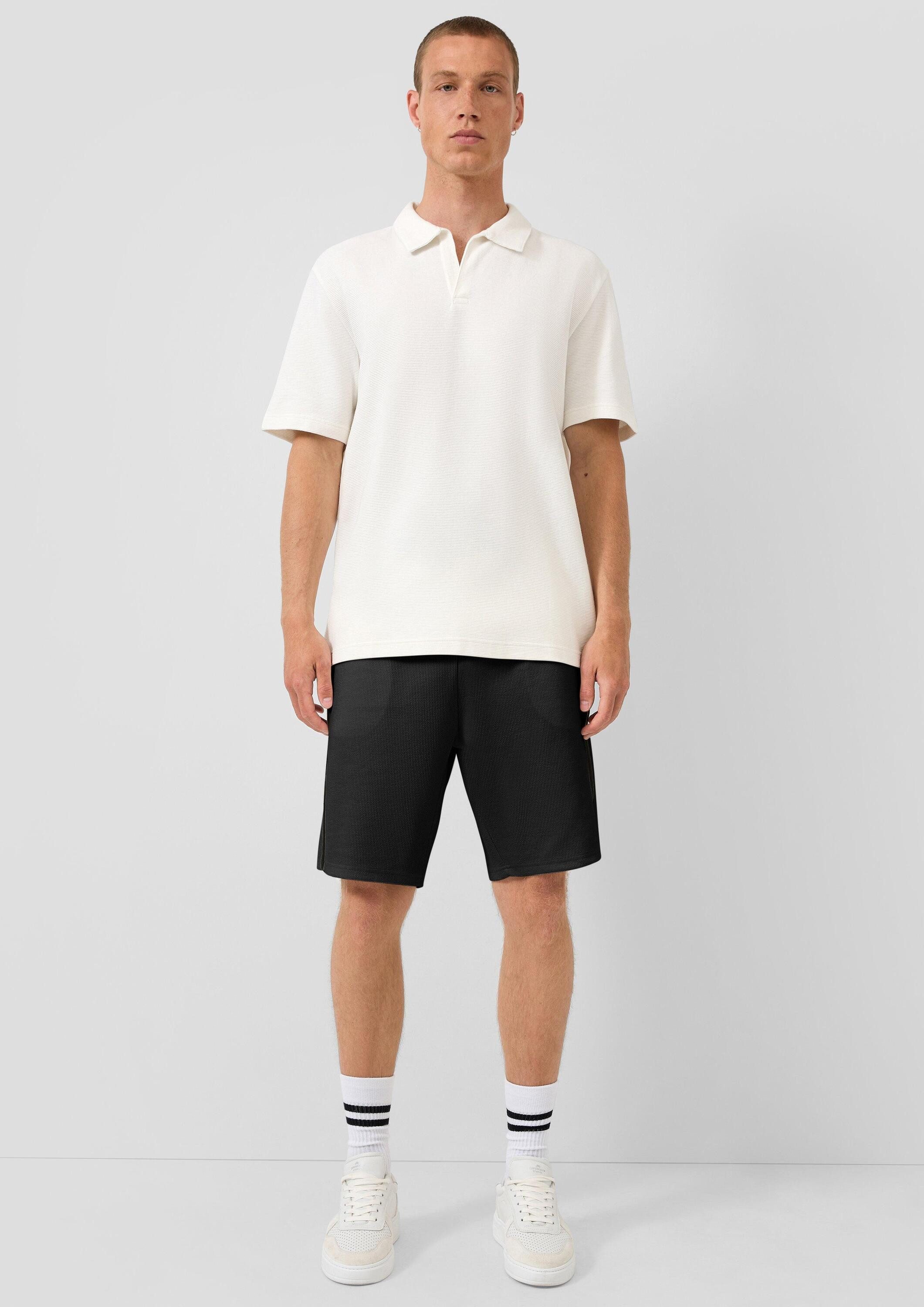 QS Shorts Bermuda Jogger Shorts mit Struktur