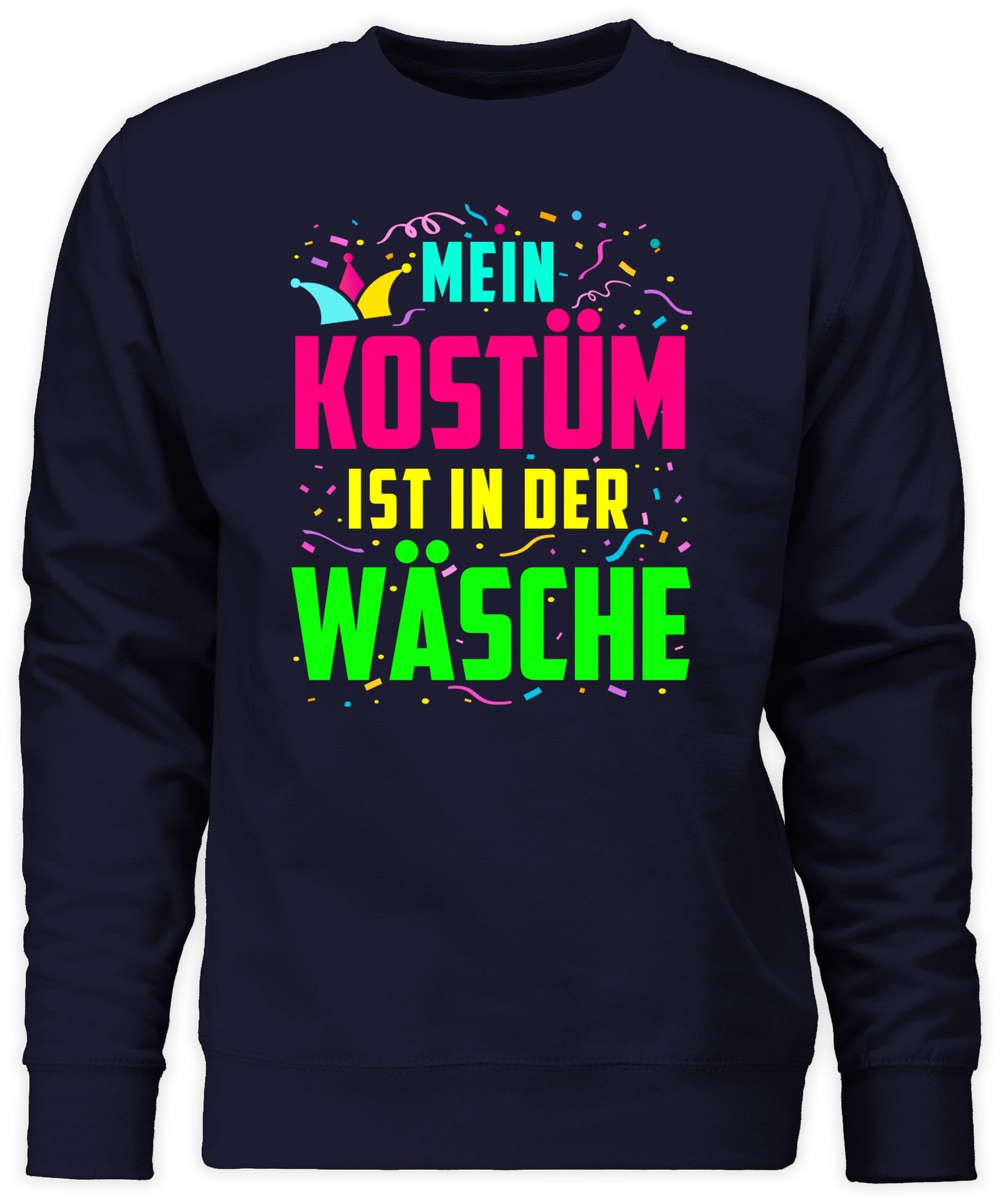 Wäsche Dunkelblau zu Karneval in Mein der (1-tlg) 3 Kostüm ist & Sweatshirt Fasching Shirtracer
