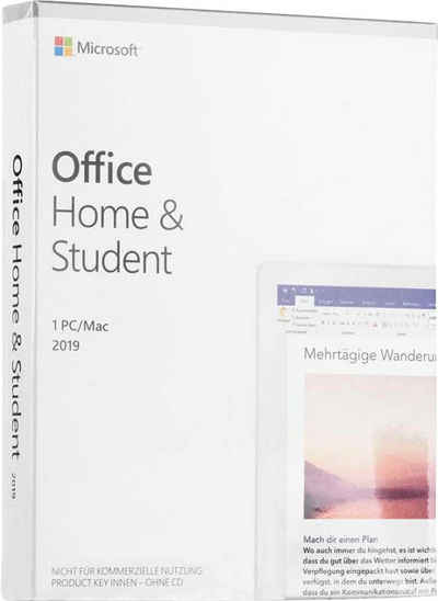 Microsoft Office Home & Student 2019 (Officeprogramm, Lizenzschlüssel)