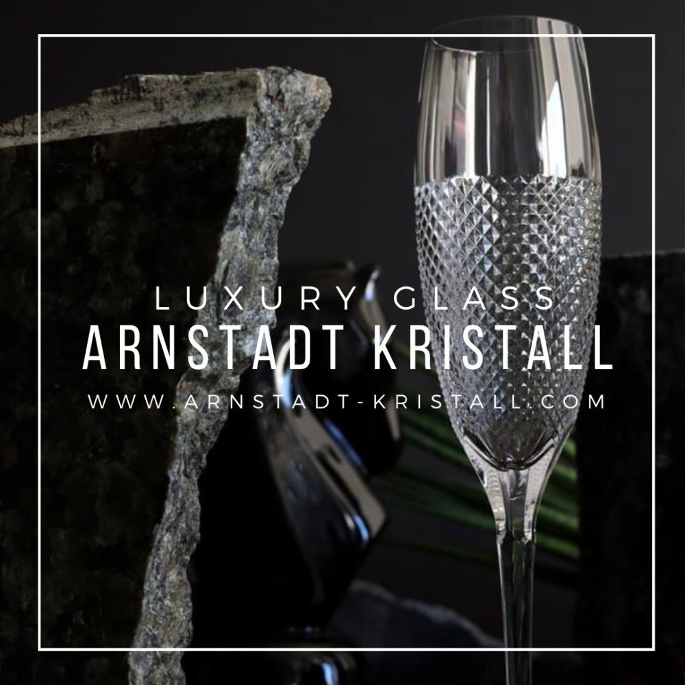 Sektglas Oxford (25 cm) - Kristallglas mundgeblasen · von Hand geschliffen · Ha