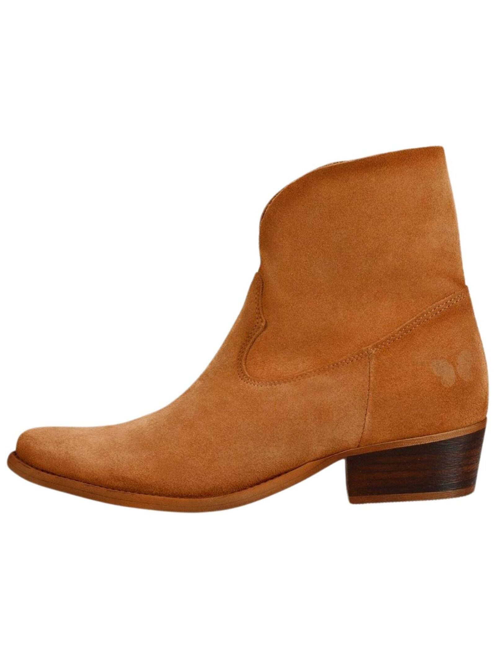 Felmini Stiefelette Veloursleder Cowboy Stiefelette günstig online kaufen