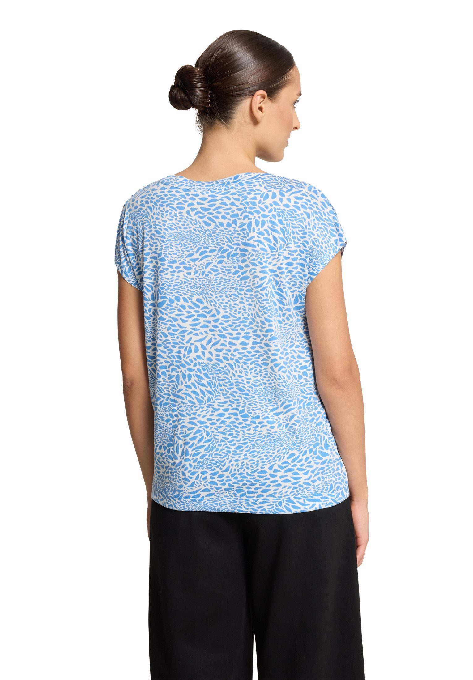 Betty&Co Kurzarmshirt Damen mit Tunnelzug (1-tlg) Druck