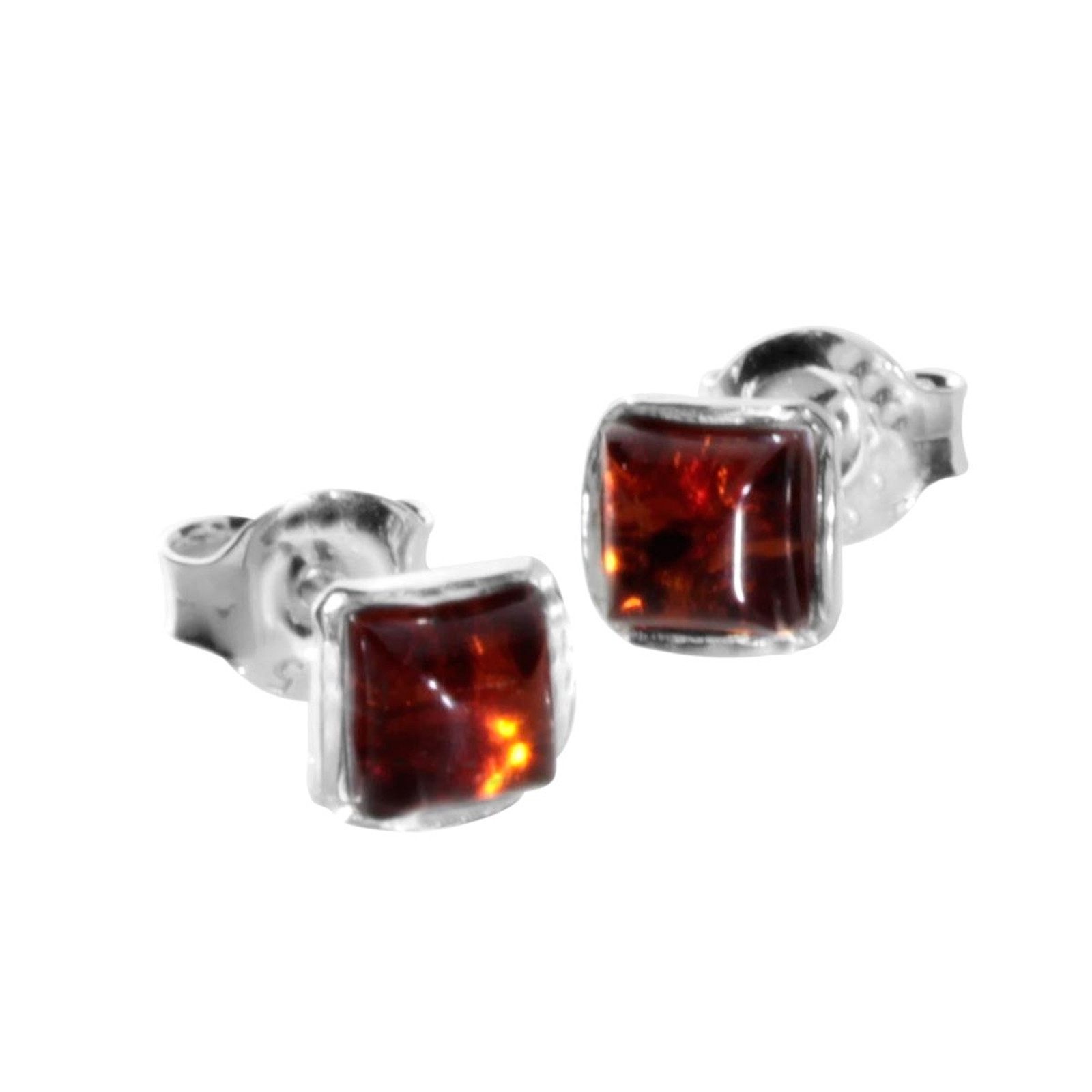 OSTSEE-SCHMUCK Paar Ohrstecker Ostsee-Schmuck Ohrstecker Classic 4 x 4 mm (2-tlg)