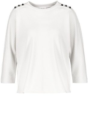 GERRY WEBER Langarmshirt Langarmshirt mit Knopfzier