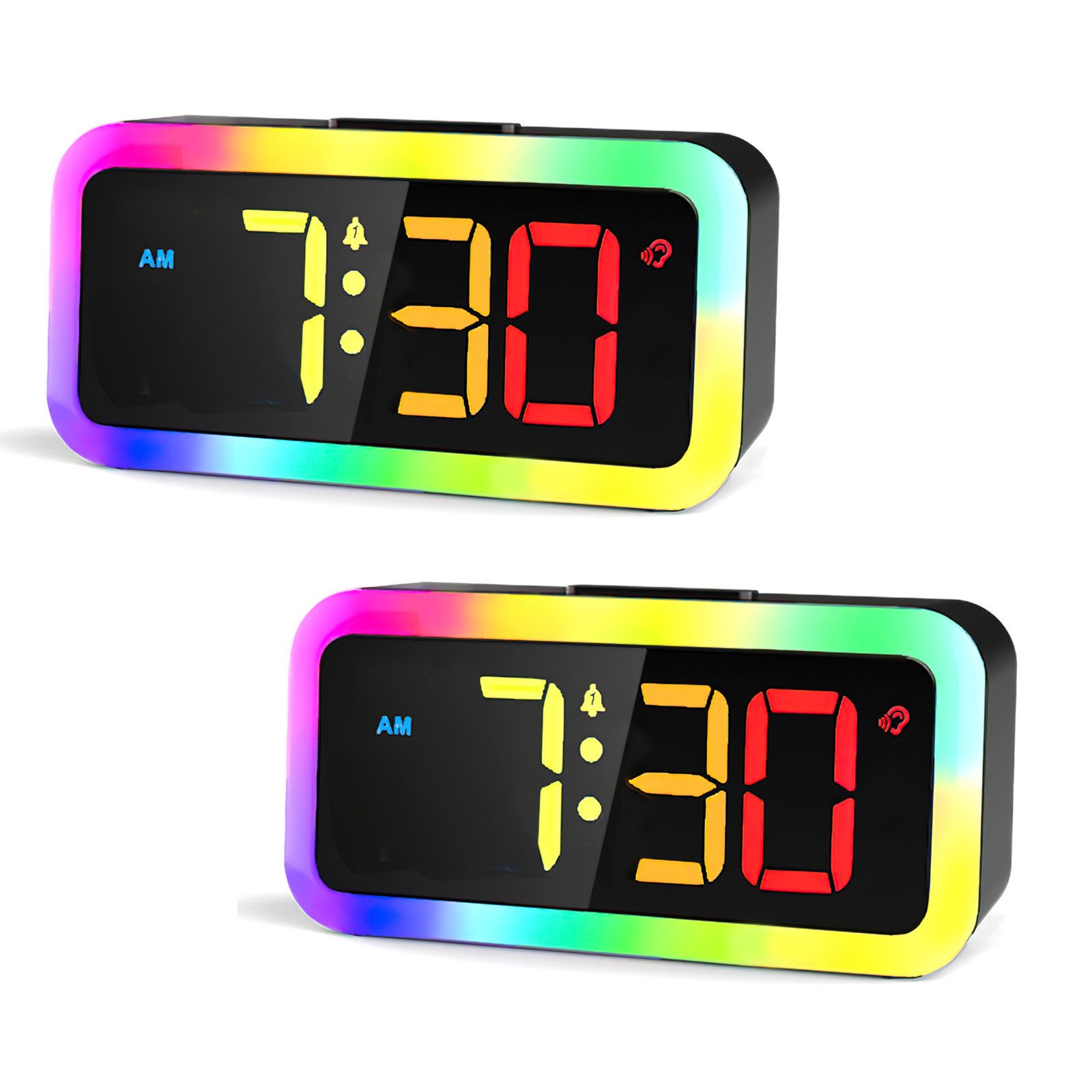 BlingBin Wecker Digital Kinderwecker mit RGB-Nachtlicht, günstig online kaufen