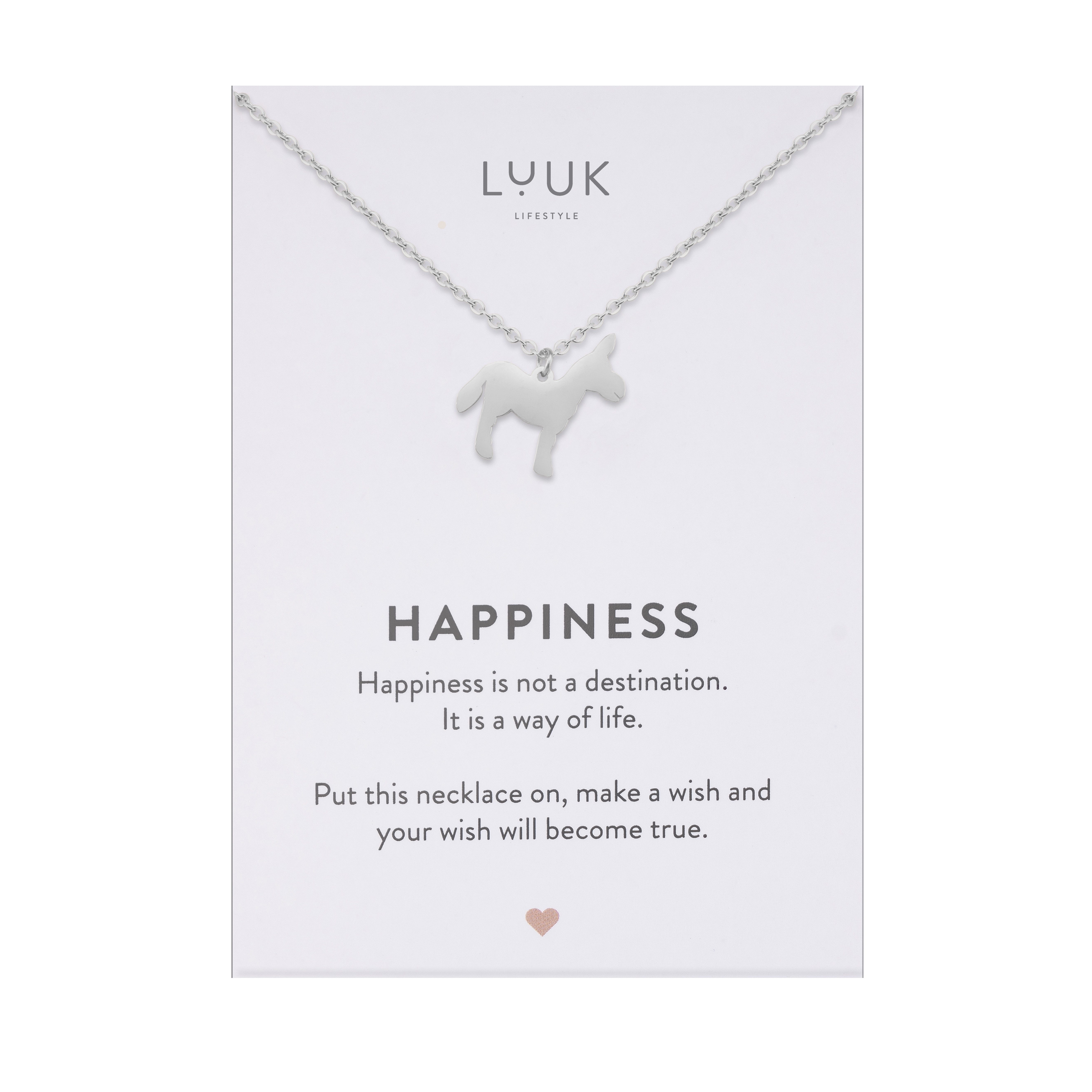 LUUK LIFESTYLE Kette mit Anhänger Esel, günstig online kaufen