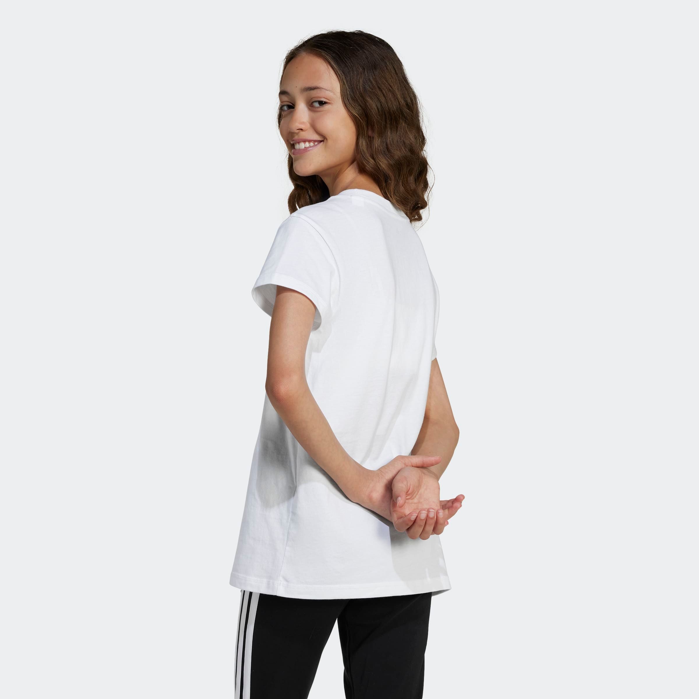 adidas Sportswear T-Shirt ESSENTIALS KIDS für Kinder, mit Rundhalsausschnitt, ohne Verschluss, aus Baumwolle