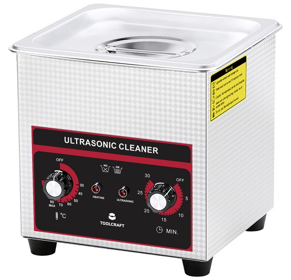 TOOLCRAFT Ultraschallreiniger TOOLCRAFT USC-130 Ultraschallreiniger Schmuck, Bürobedarf, Werkstatt 1
