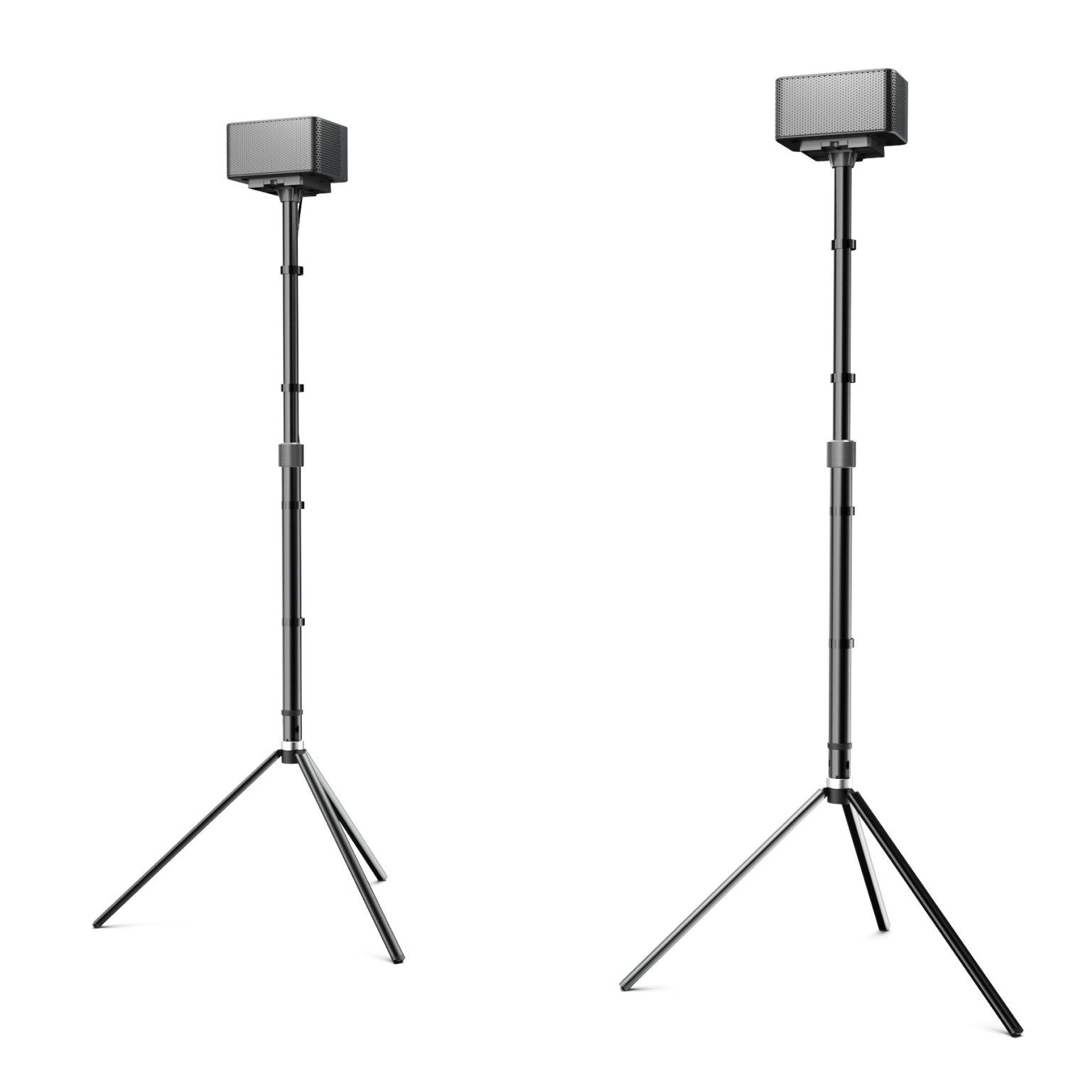 Ultimea Lautsprecherständer 2er-Set universell höhenverstellbare, (Stabiler, 62 cm bis 93 cm, Tragkraft bis 3 kg)