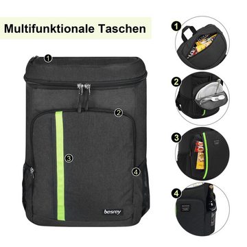 besrey Picknickkorb Picknickkorb 30L Kühlrucksack isolierte Kühltasche für Picknick