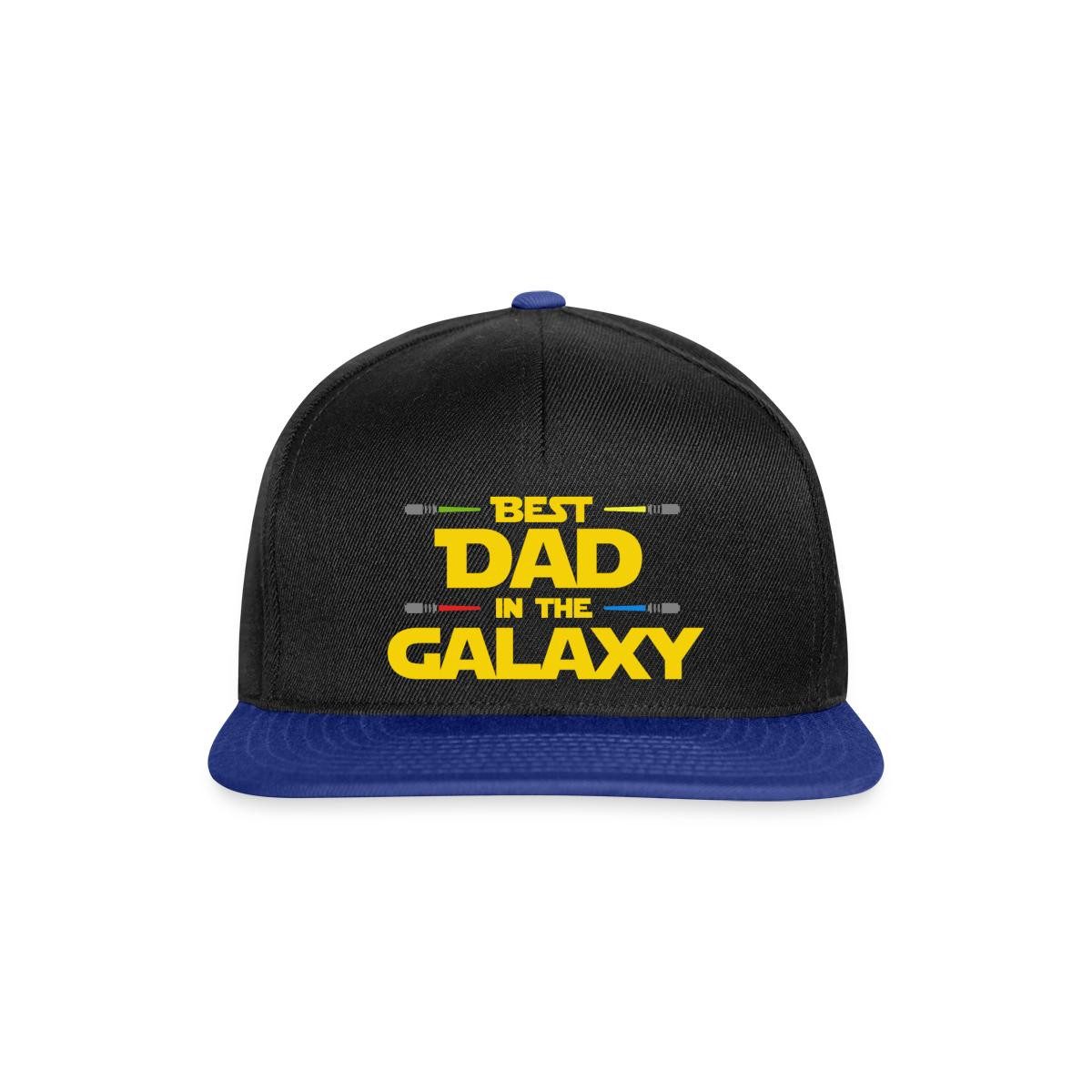 Spreadshirt Snapback Cap Best Dad In The Galaxy Space Vibes Snapback Cap (1-St)