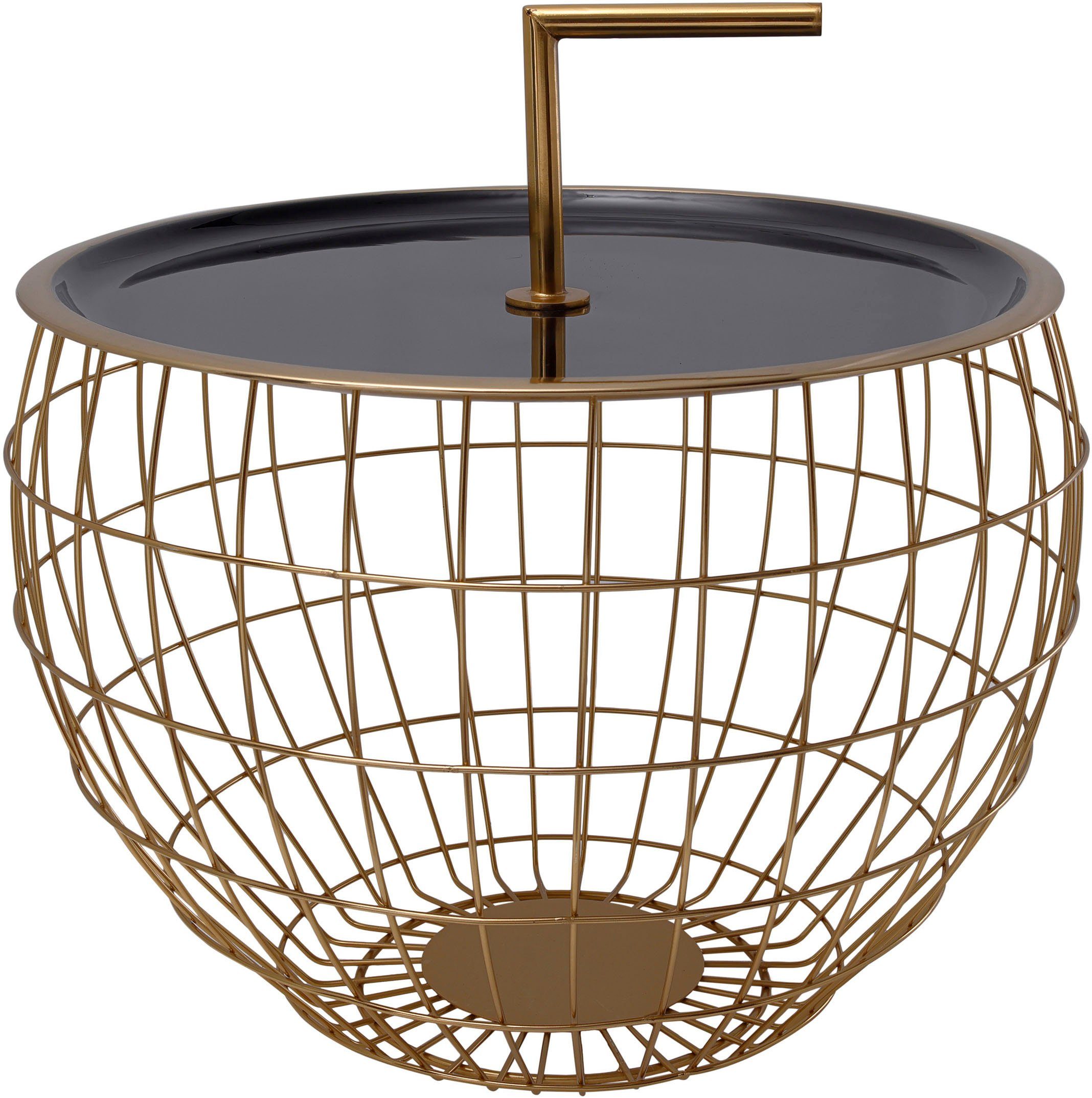 Kayoom Beistelltisch Art Deco 500, Abstelltisch aus Metall,funktional und stabil (1-St), Dekorativ, mit abnehmbarem Griff (13 cm), Stauraumfunktion