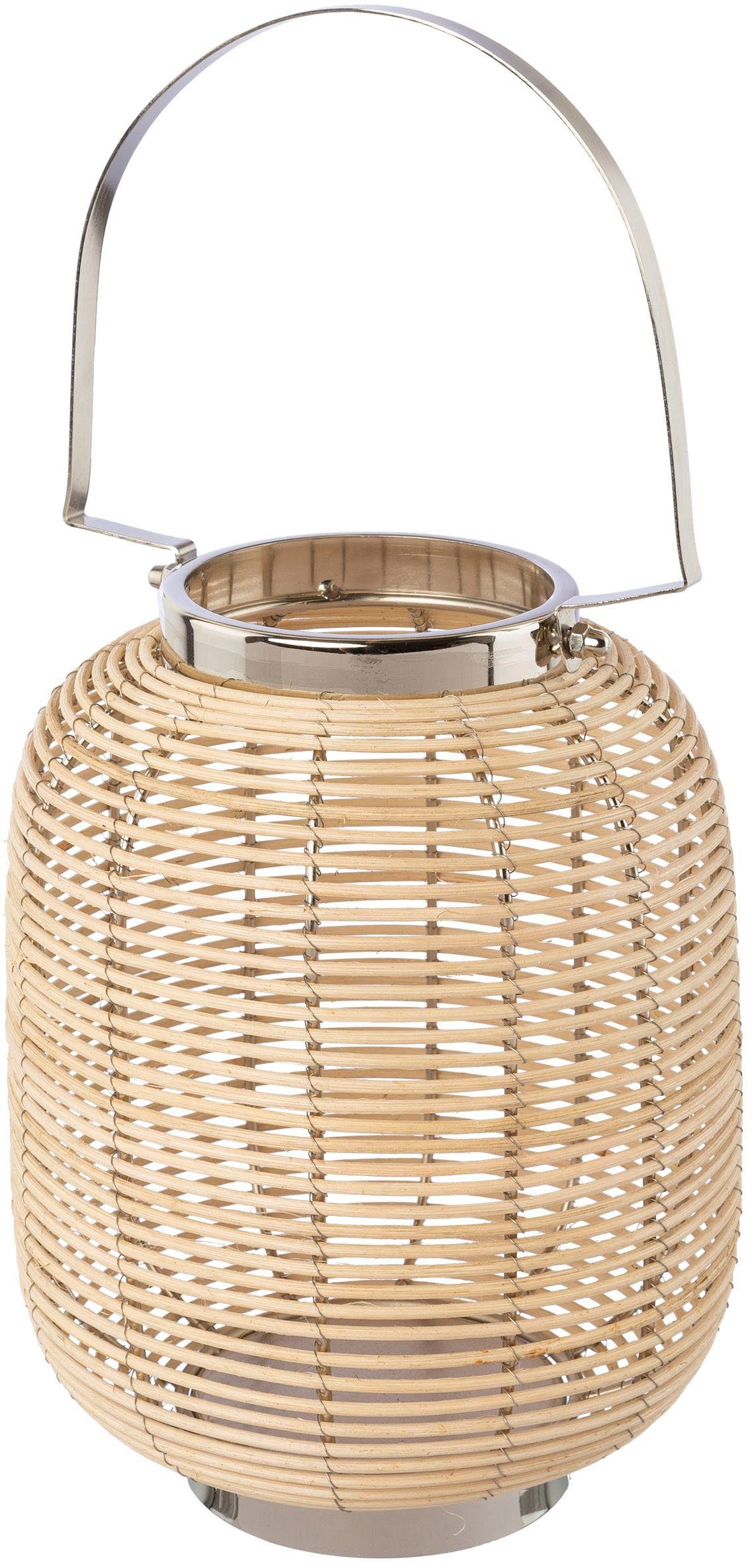 Home affaire Windlicht Laterne Vallenay (1 St), aus Naturweide und Metall. Reduzierter Preis € 33,29. Unverbindliche Preisempfehlung € 52,99