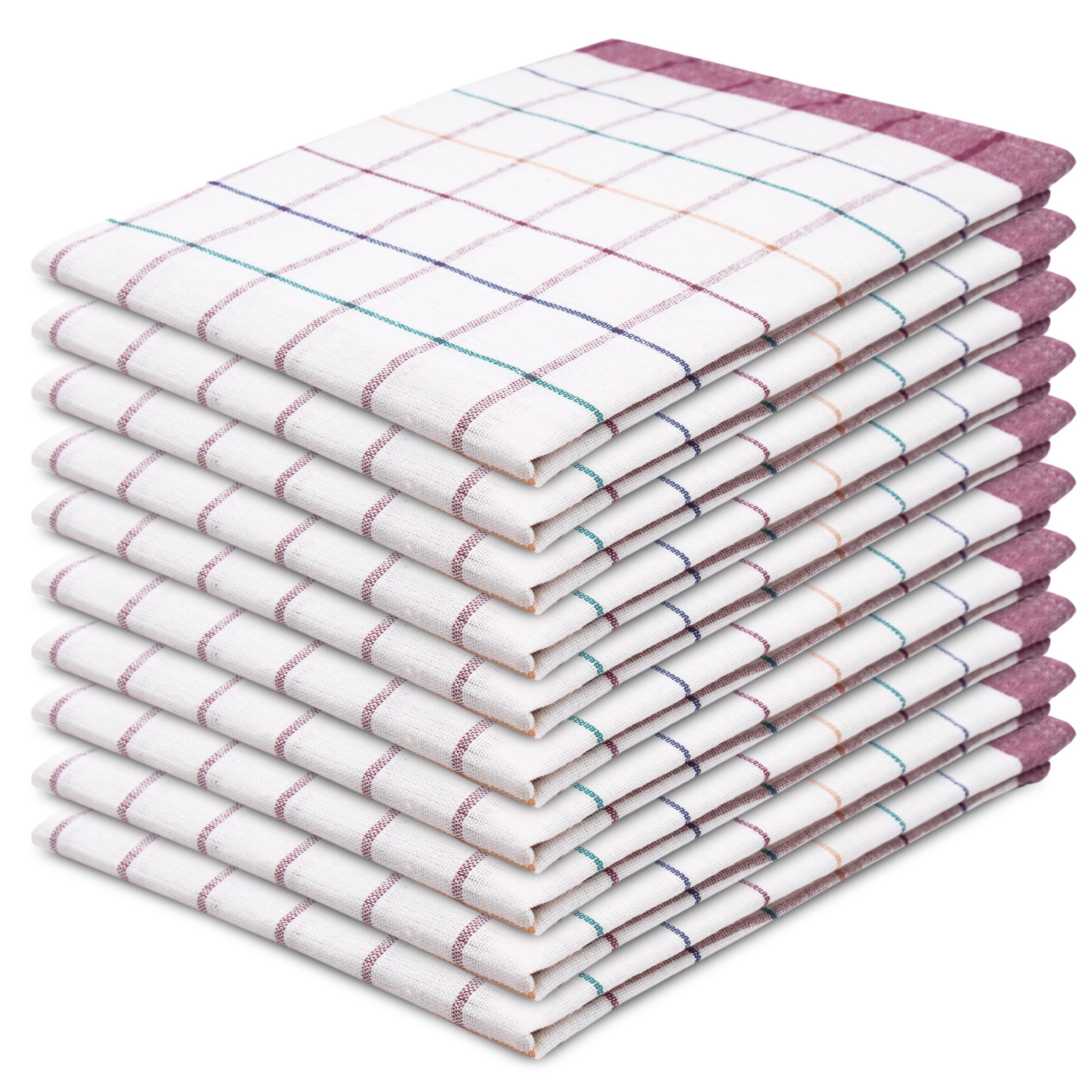 ZOLLNER Geschirrtuch, (Spar-Set, 10-tlg), 50 x 70 cm, 100% Baumwolle, vom Hotelwäschespezialisten