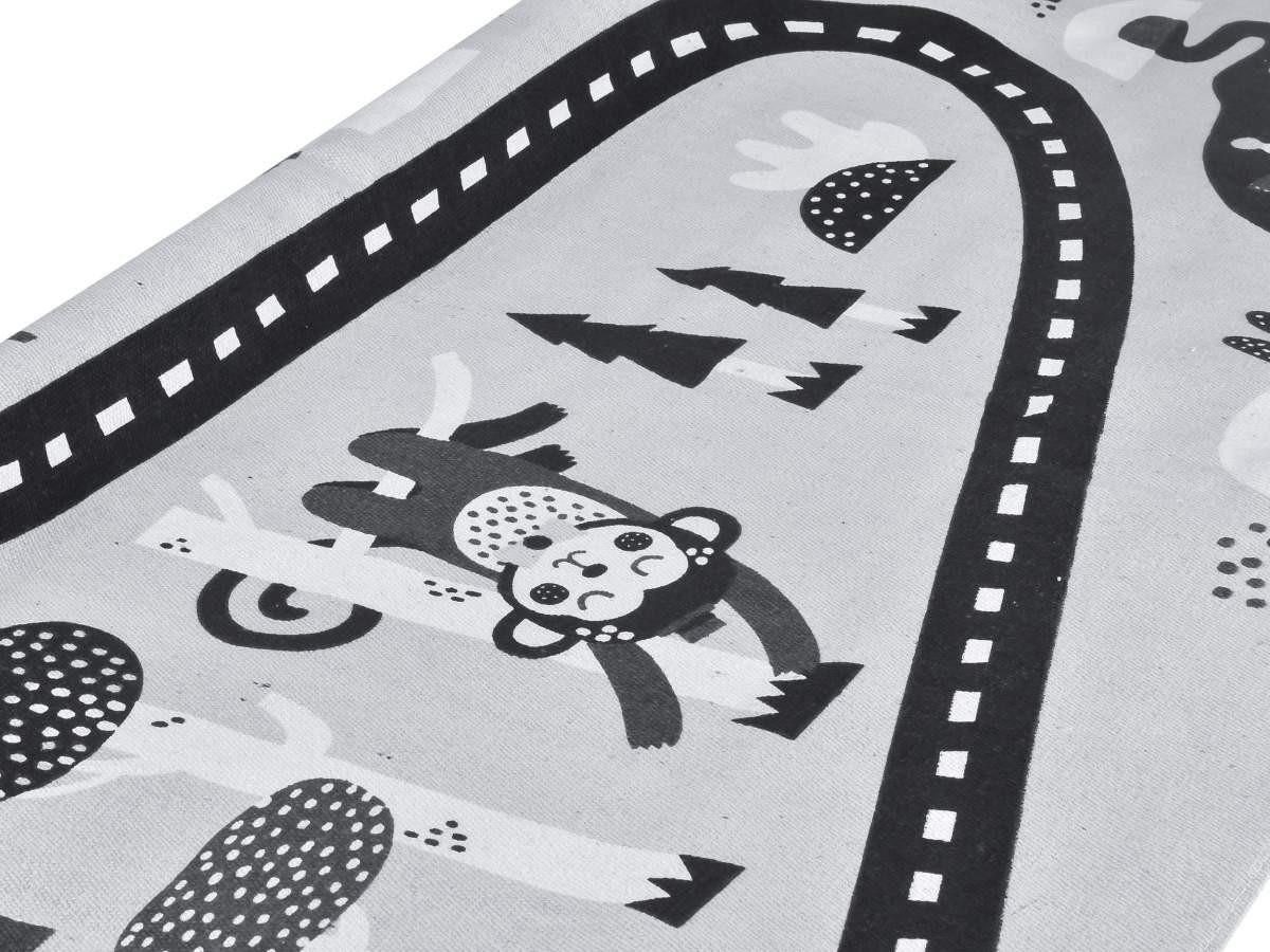 Södahl Kinderteppich Magic Forest, rechteckig, Höhe: 20 mm, Spielteppich mit Straße für Kinderzimmer 95x130cm Auto