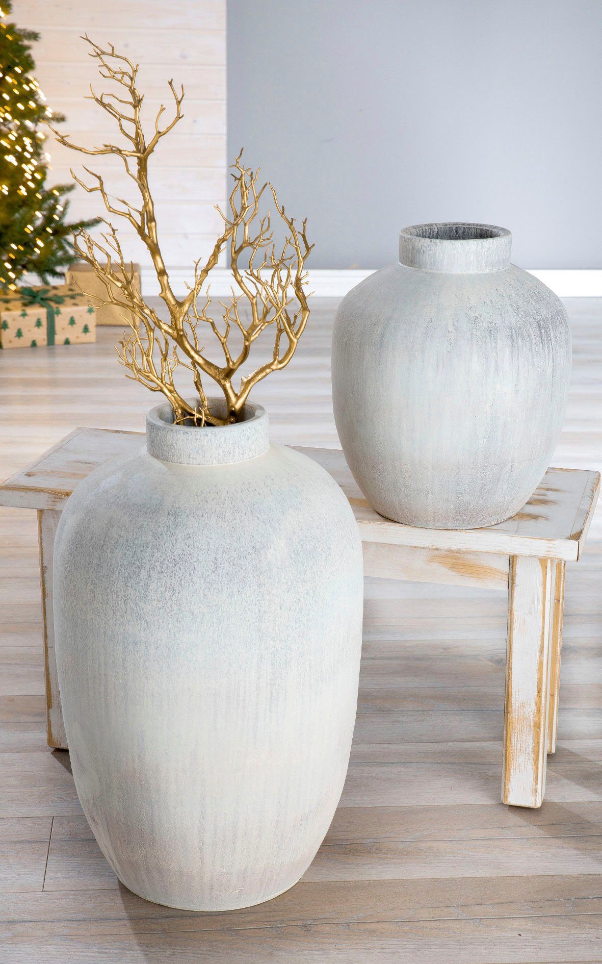 Blumenvase cm 35 Vase (1 Keramik, Höhe ca. GILDE St), Tischvase aus dekorative Silva,