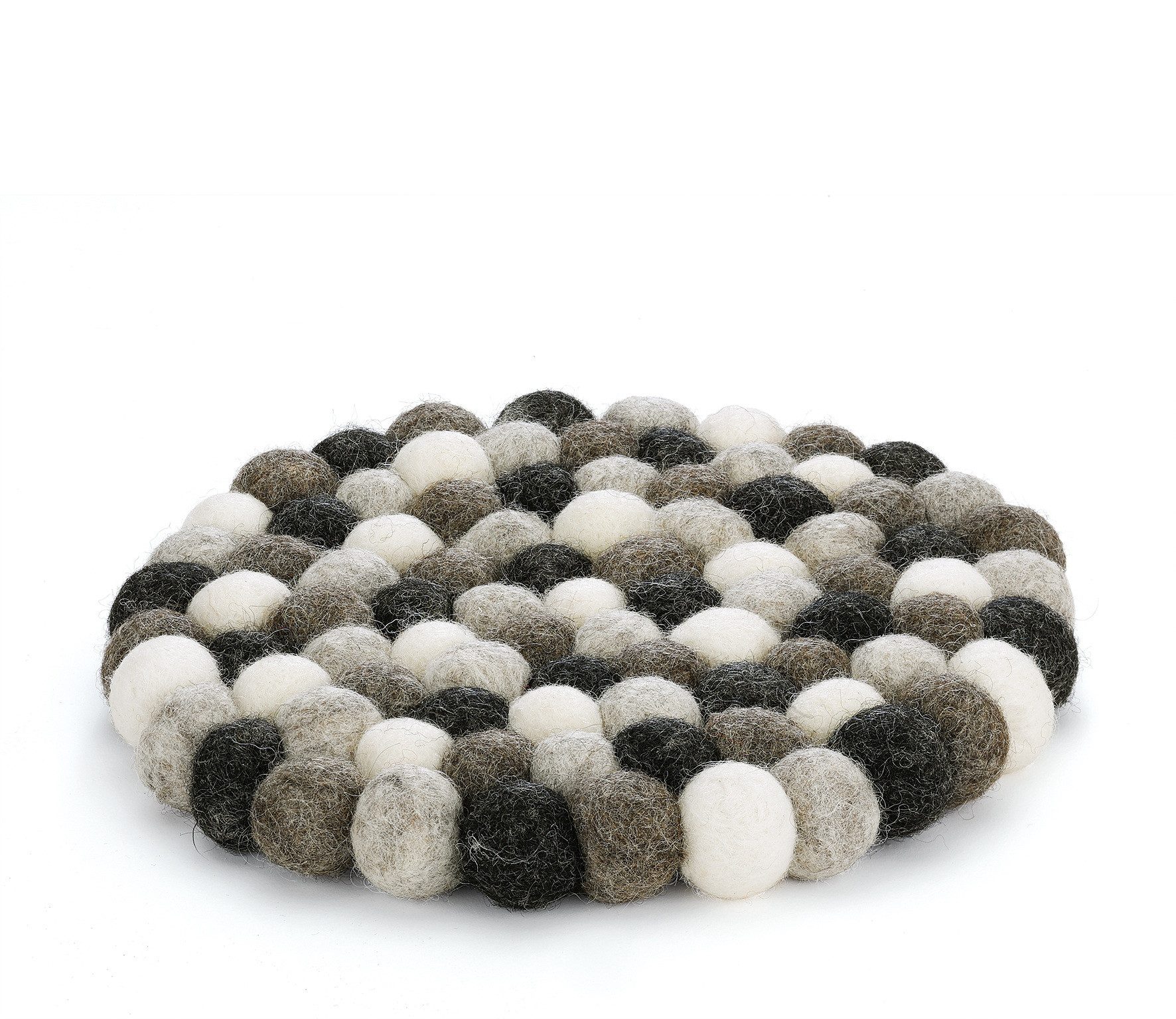 Cilio Getränkeuntersetzer Untersetzer Topfuntersetzer Schafwolle Filz Ø21cm Cilio LANA GRIGIO