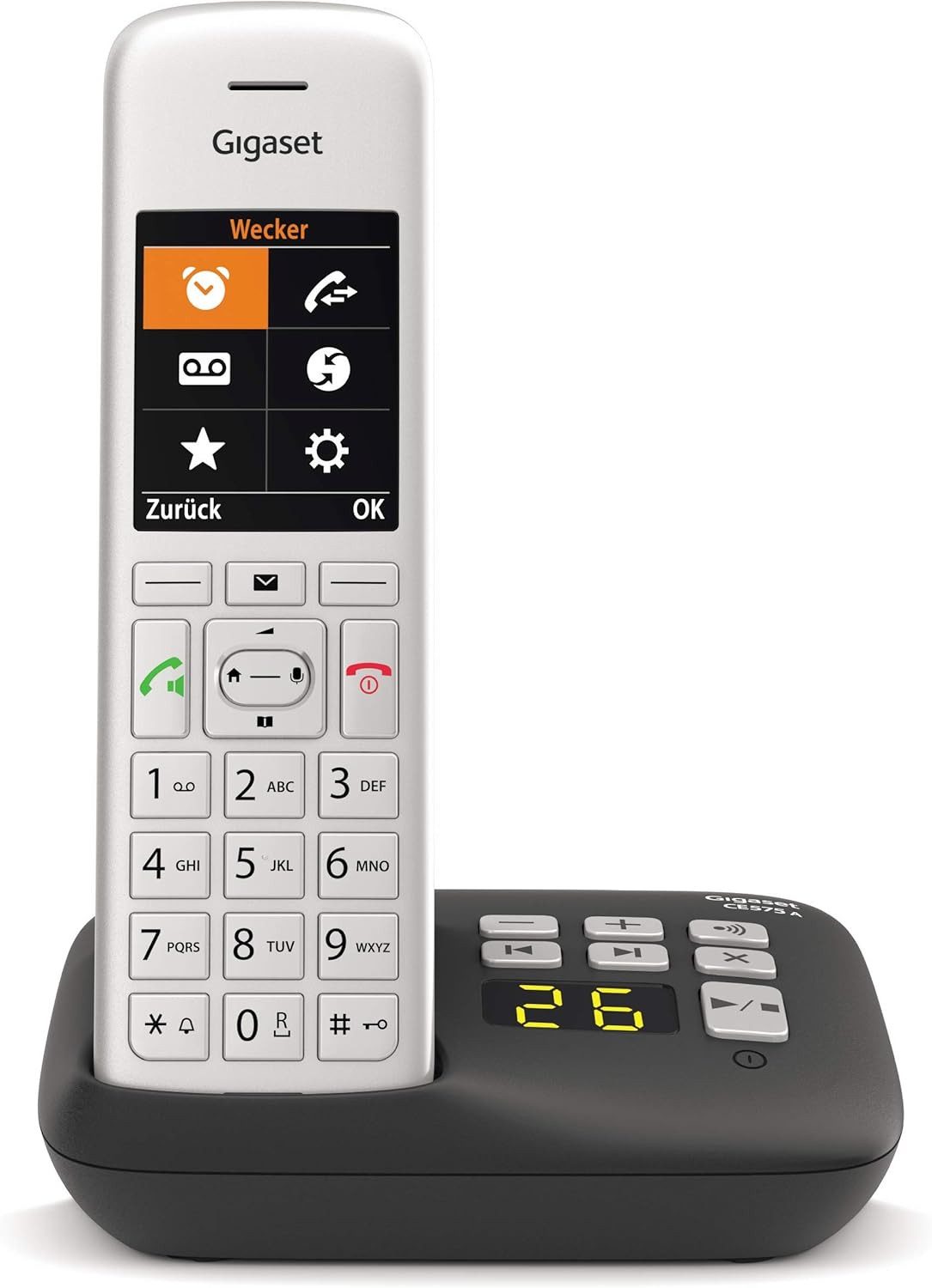 Gigaset CE575A Festnetztelefon (Mobilteile: 1, Anrufbeantworter)