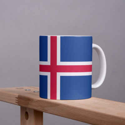 Tinisu Tasse Island Kaffeetasse Flagge Pot Kaffee Tasse Becher ICE Coffeecup