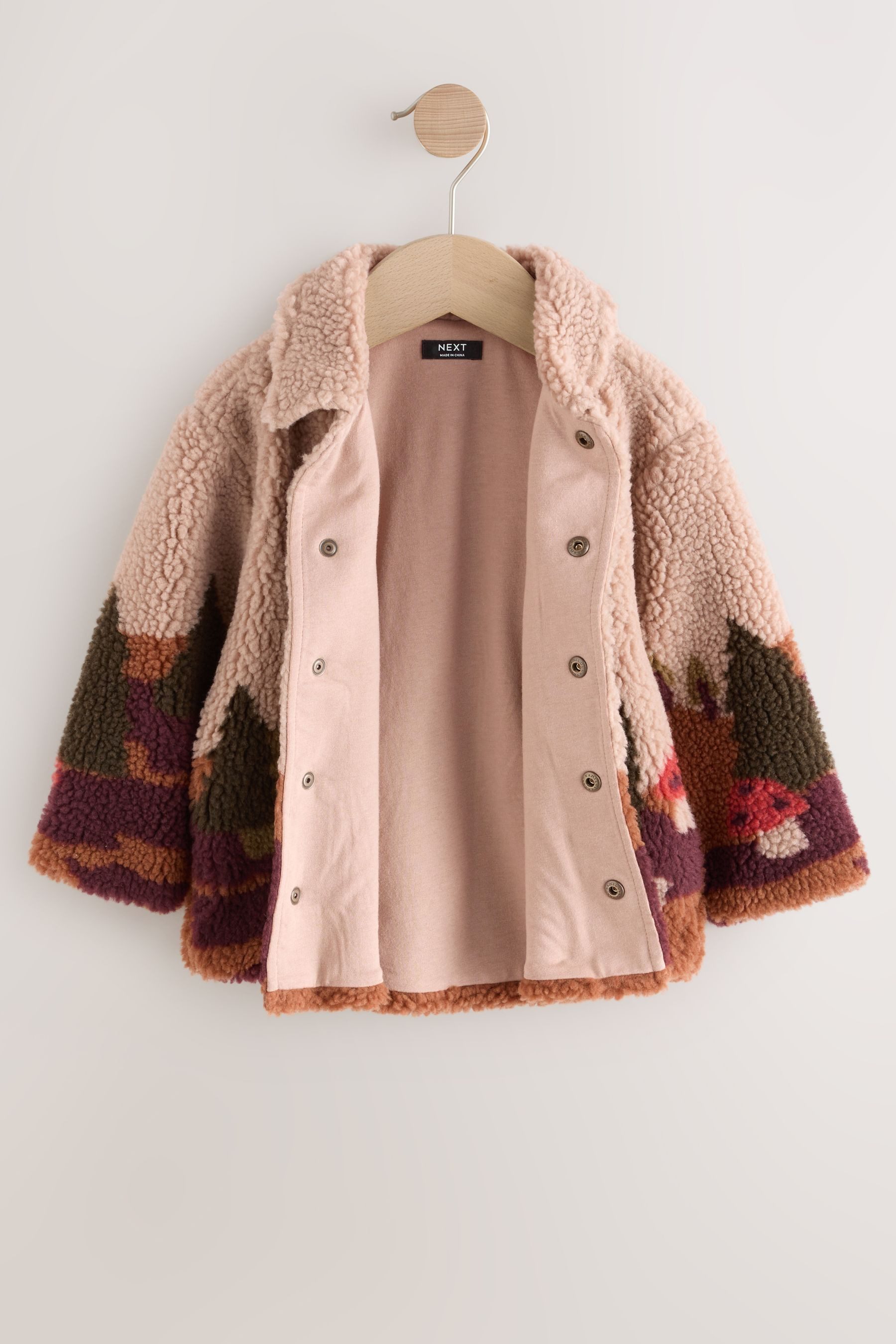 Next Outdoorhemd Hemdjacke mit aus Fleece mit Borg (1-tlg)