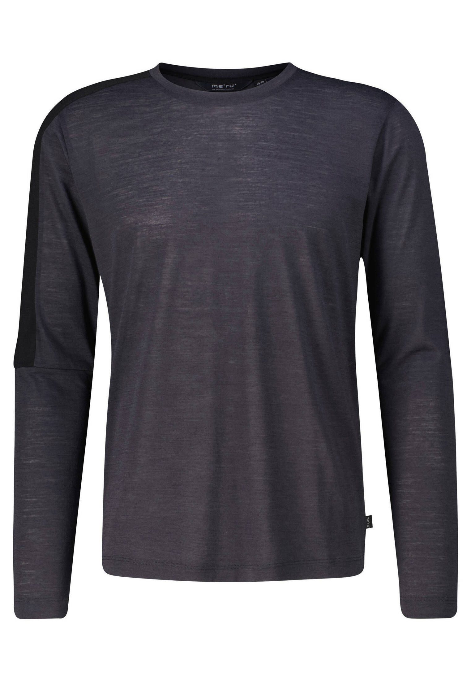 Meru Langarmshirt Herren Longsleeve mit Wolle günstig online kaufen