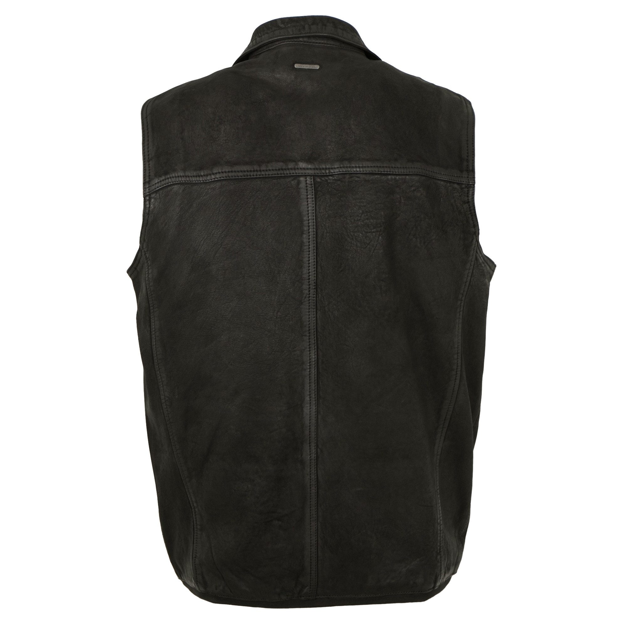 Deercraft Lederjacke DMCork Deercraft - Herren Lederweste Lammnubuk schwarz