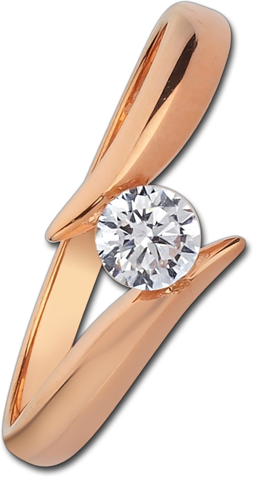 Balia Goldring Balia Damen Ring aus 333 Roségold (Fingerring), Fingerring Größe 60 (19,1), 333 Rosegold - 8 Karat (Big rose) Gold 333