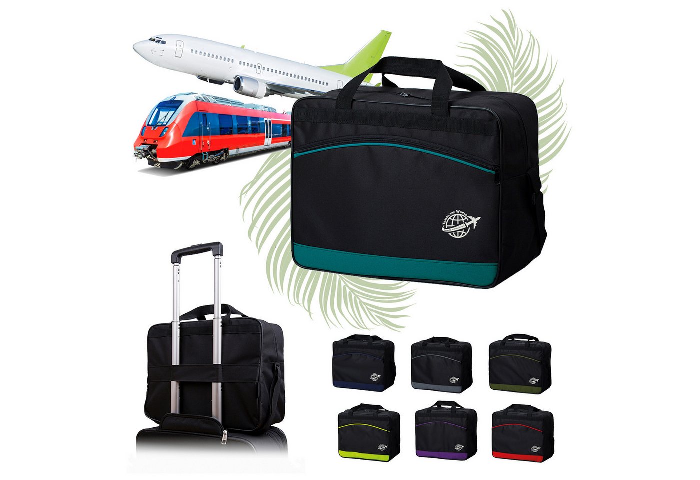 BambiniWelt by Rafael K. Reisetasche Handgepäck Boardgepäck Bordcase 40x20x25 40x30x20 Ryanair Wizzair (M1), wasserabweisend