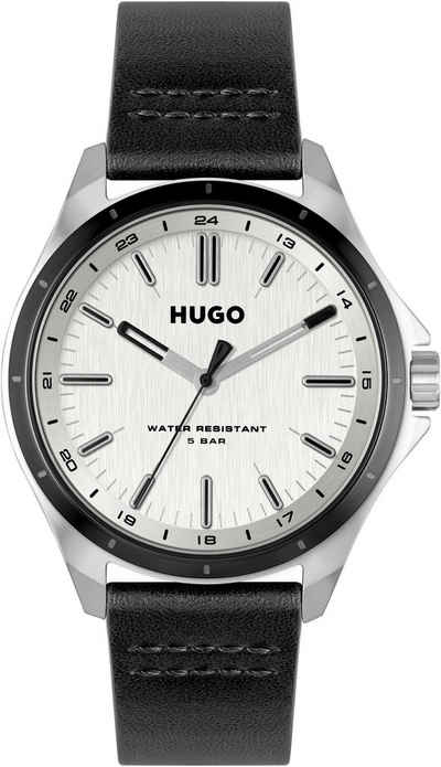 HUGO Quarzuhr #COMPLETE, 1530325, Armbanduhr, Herrenuhr, Mineralglas, anlog