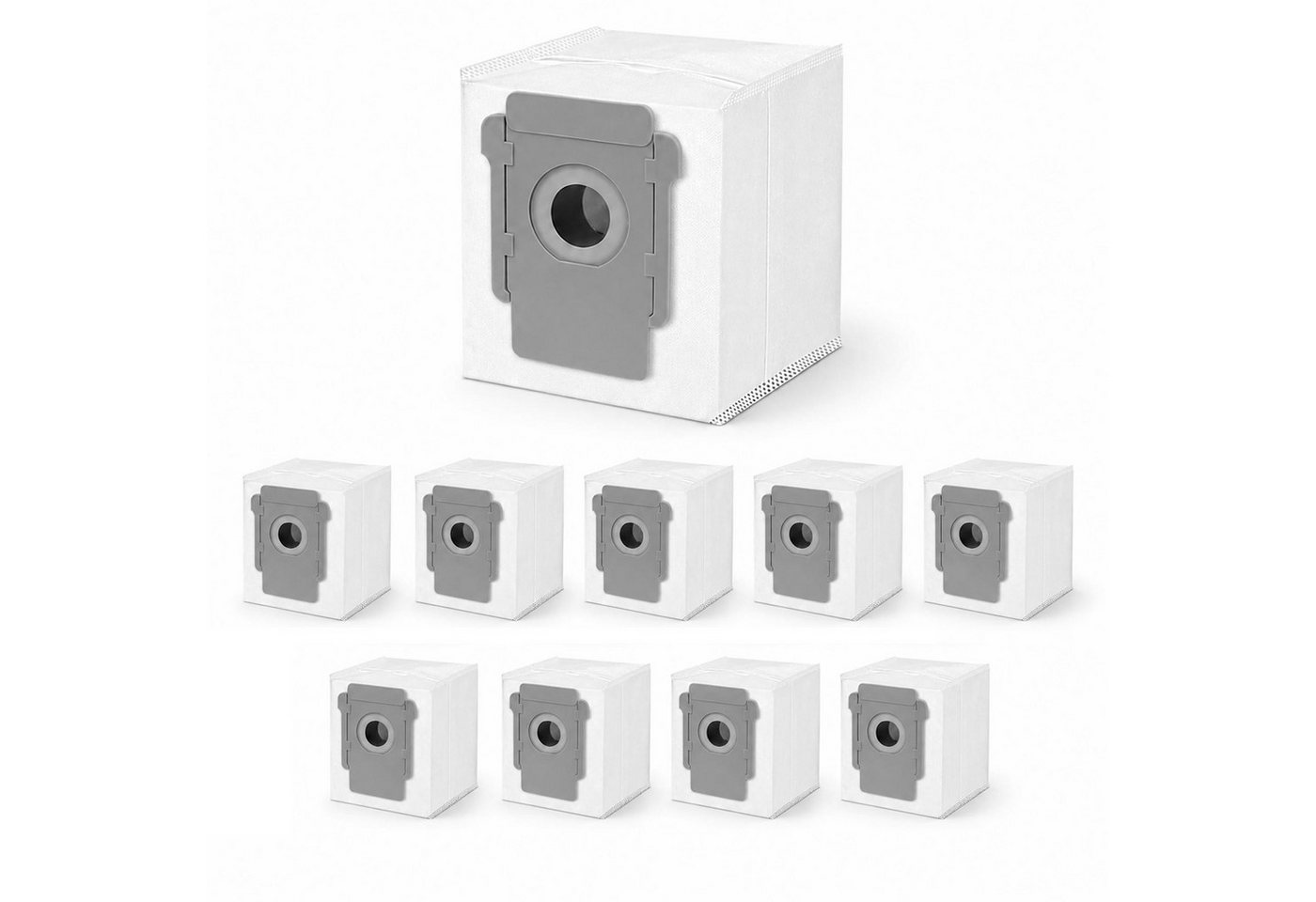 VERCO Staubsaugerbeutel Staubbeutel für iRobot i7 / i7 Plus, passend für Für iRobot, 10 St., Ersatz Staub Beutel für die Absaug Basis Station
